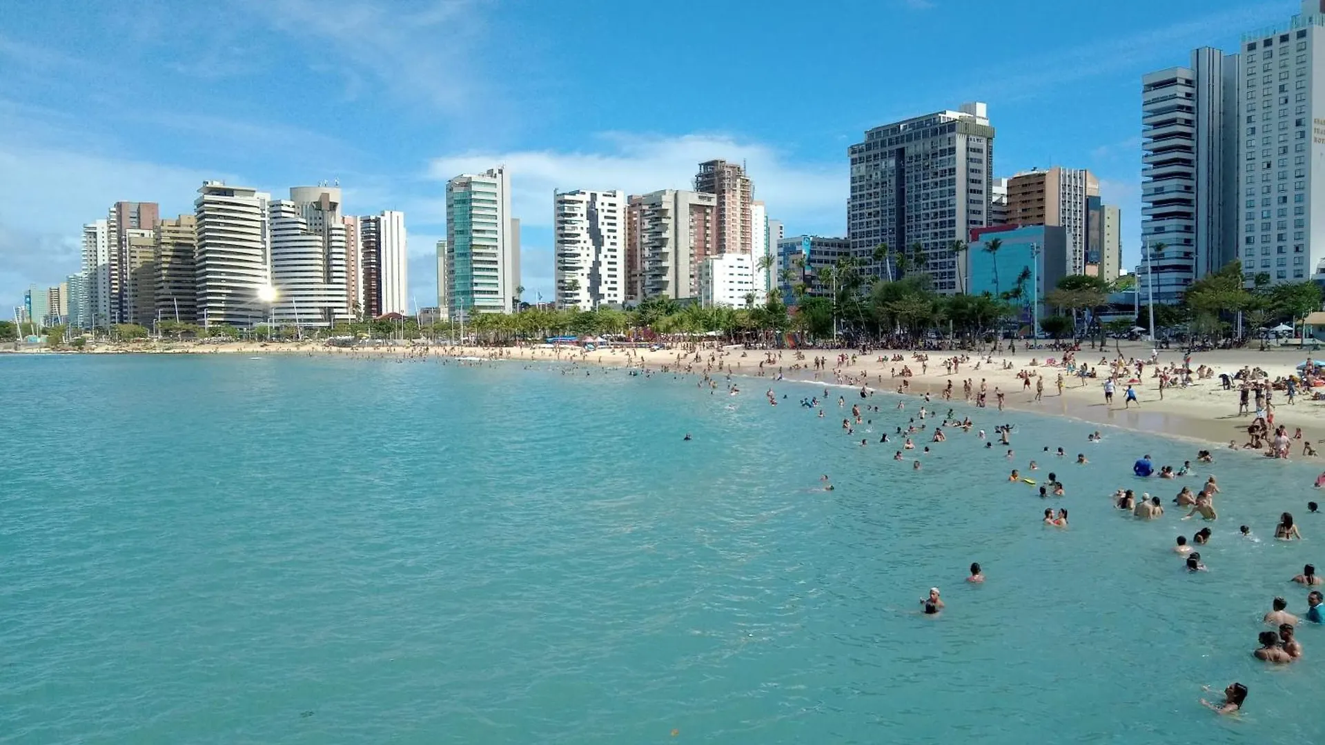 Apartment Flat Mar Brasil Tropical - Apartamento De 2 Quartos Com Suite E Vista Do Mar Fortaleza